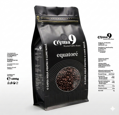 Cafea boabe Private Label Crema9 Equatoré Dark 1kg